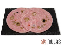 Mortadela siciliana com azeitonas 