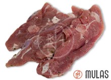 Costeletas de peru marinado com alho