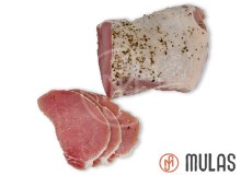 Lombo de porco ao alho.  