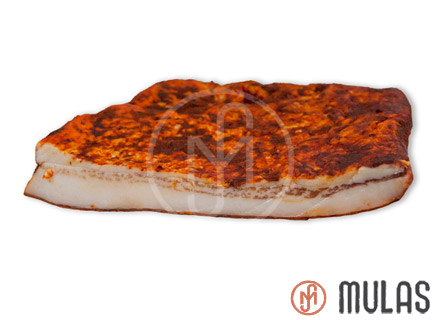 Panceta ibérica curada adobada