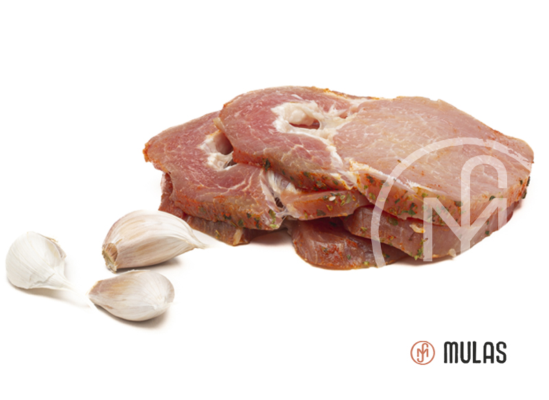 Lomo de cerdo al ajillo