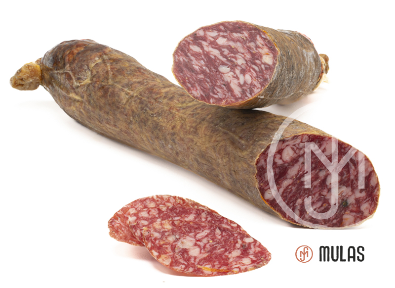 Salchichon sausage from the region of Valmuza