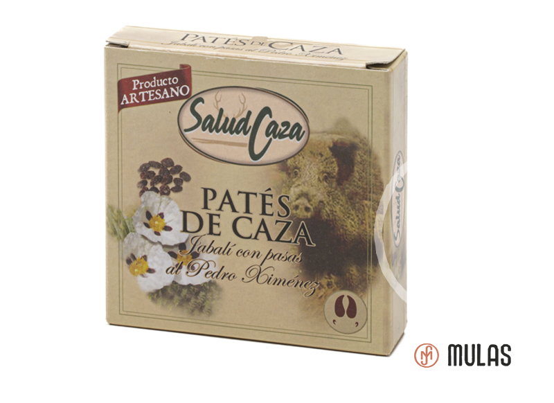 Paté de caça. Javali com passas em molho Pedro Ximénez