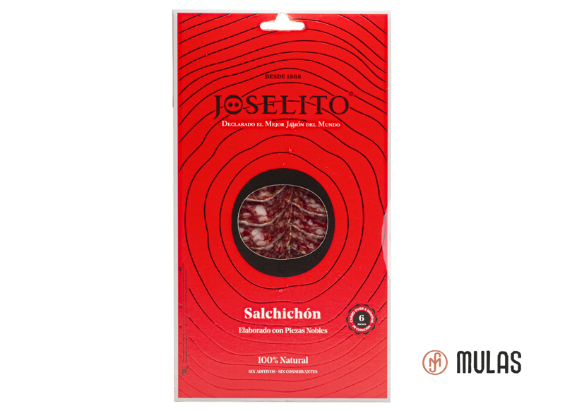 Sliced «Bellota» type Iberian Salchichon sausage Joselito