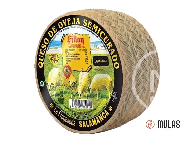 Semi-cured sheep cheese from the region of Fregeneda